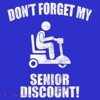 Don't Forget My Senior Discount Funny Apron thumb 3