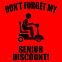Don't Forget My Senior Discount Funny Santa Hat thumb 1