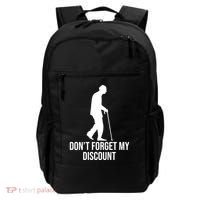 Dont Forget My Discount Funny Old People Backpack thumb 0