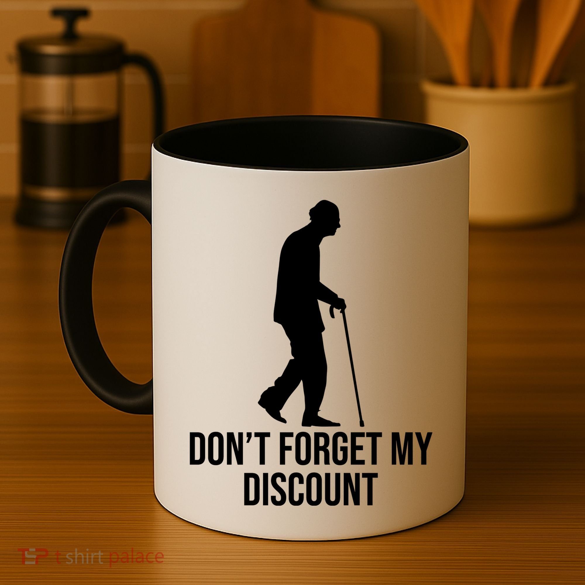 Dont Forget My Discount Funny Old People Coffee Mug