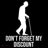 Dont Forget My Discount Funny Old People Ornament thumb 1