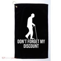 Dont Forget My Discount Funny Old People Golf Towel thumb 0