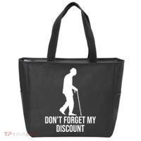 Dont Forget My Discount Funny Old People Tote Bag thumb 0