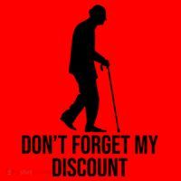 Dont Forget My Discount Funny Old People Santa Hat thumb 1