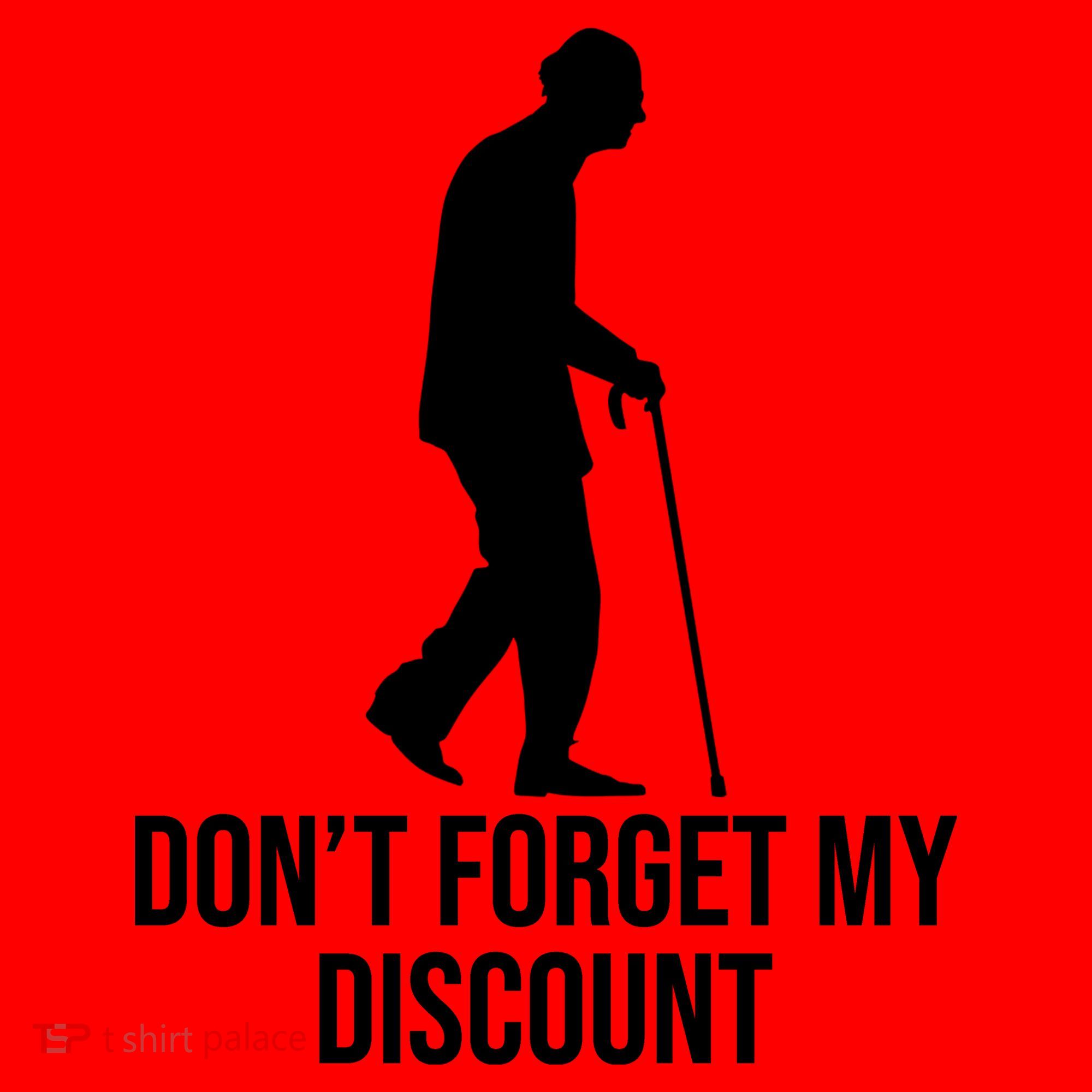 Dont Forget My Discount Funny Old People Santa Hat