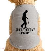 Dont Forget My Discount Funny Old People Doggie Tank thumb 0