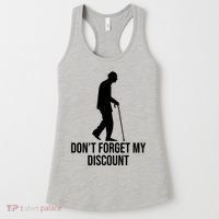 Dont Forget My Discount Funny Old People Women's Tank Top thumb 0