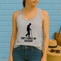 Dont Forget My Discount Funny Old People Women's Tank Top thumb 2