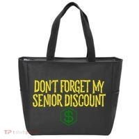DonT Forget My Senior Discount Funny Senior Citizens Tote Bag thumb 0