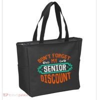 DonT Forget My Senior Discoun Funny Gag Gift Tote Bag thumb 2