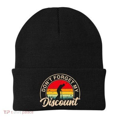 Don't Forget My Discount Quotes Funny Senior Citizen Retro Beanie