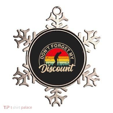 Don't Forget My Discount Quotes Funny Senior Citizen Retro Ornament