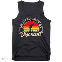 Don't Forget My Discount Quotes Funny Senior Citizen Retro Tank Top thumb 0