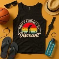 Don't Forget My Discount Quotes Funny Senior Citizen Retro Tank Top thumb 4