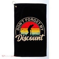 Don't Forget My Discount Quotes Funny Senior Citizen Retro Golf Towel thumb 0