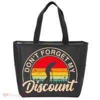 Don't Forget My Discount Quotes Funny Senior Citizen Retro Tote Bag thumb 0