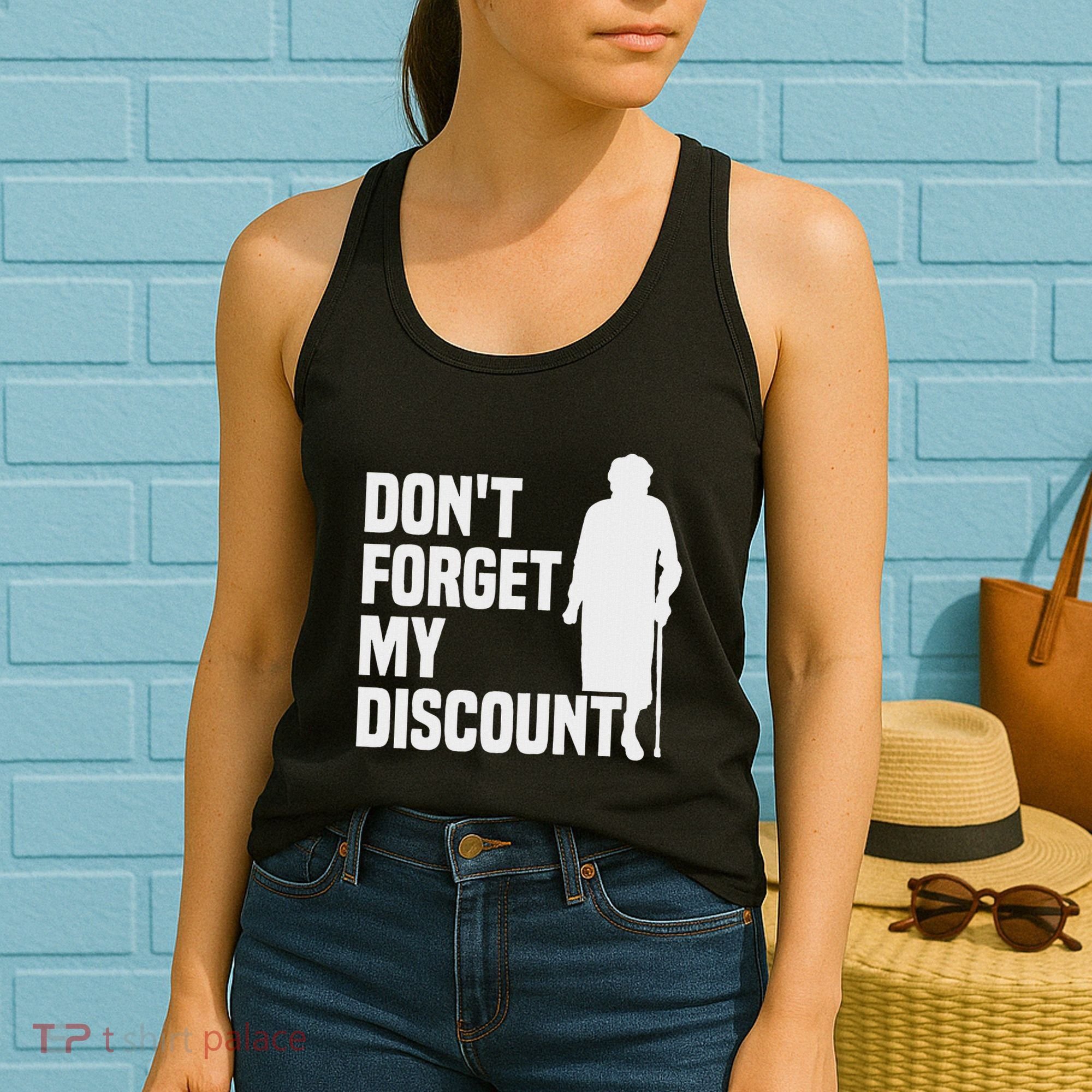 DonT Forget My Discount Grandmother Senior Old People Women's Tank Top