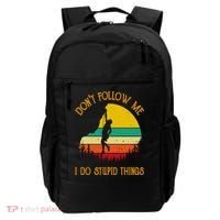 Don't Follow Me I Do Stupid Things Rock Climbing Gifts Backpack thumb 0