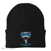 don't follow me i do stupid things Skydiving lovers  Beanie thumb 0