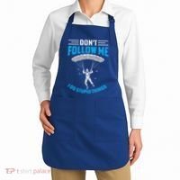 don't follow me i do stupid things Skydiving lovers  Apron thumb 2