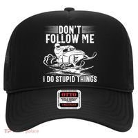 Don't Follow Me I Do Stupid Things Funny Snowmobile Sled Great Gift Hat thumb 0