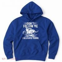 Don't Follow Me I Do Stupid Things Funny Snowmobile Sled Great Gift Hoodie thumb 0