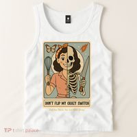 Don't Flip My Crazy Switch Just Say Thank You & Move Along Tank Top thumb 2