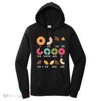Donut Fraction Math Teachers Back To School Educational Gift Women's Hoodie thumb 0