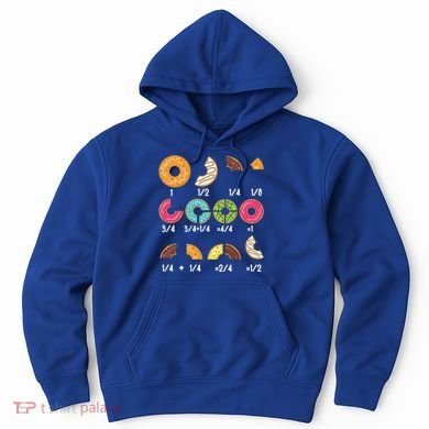 Donut Fraction Math Teachers Back To School Educational Gift Hoodie