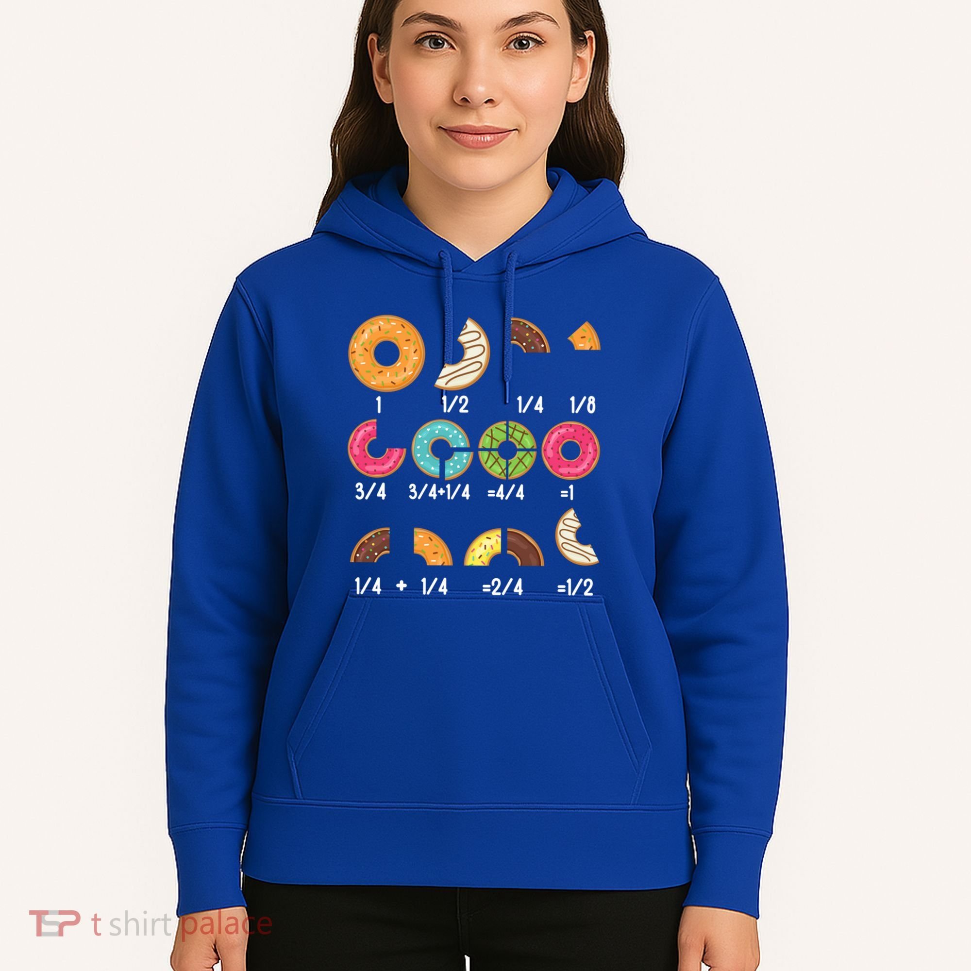 Donut Fraction Math Teachers Back To School Educational Gift Hoodie