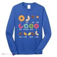 Donut Fraction Math Teachers Back To School Educational Gift Long Sleeve Shirt thumb 0
