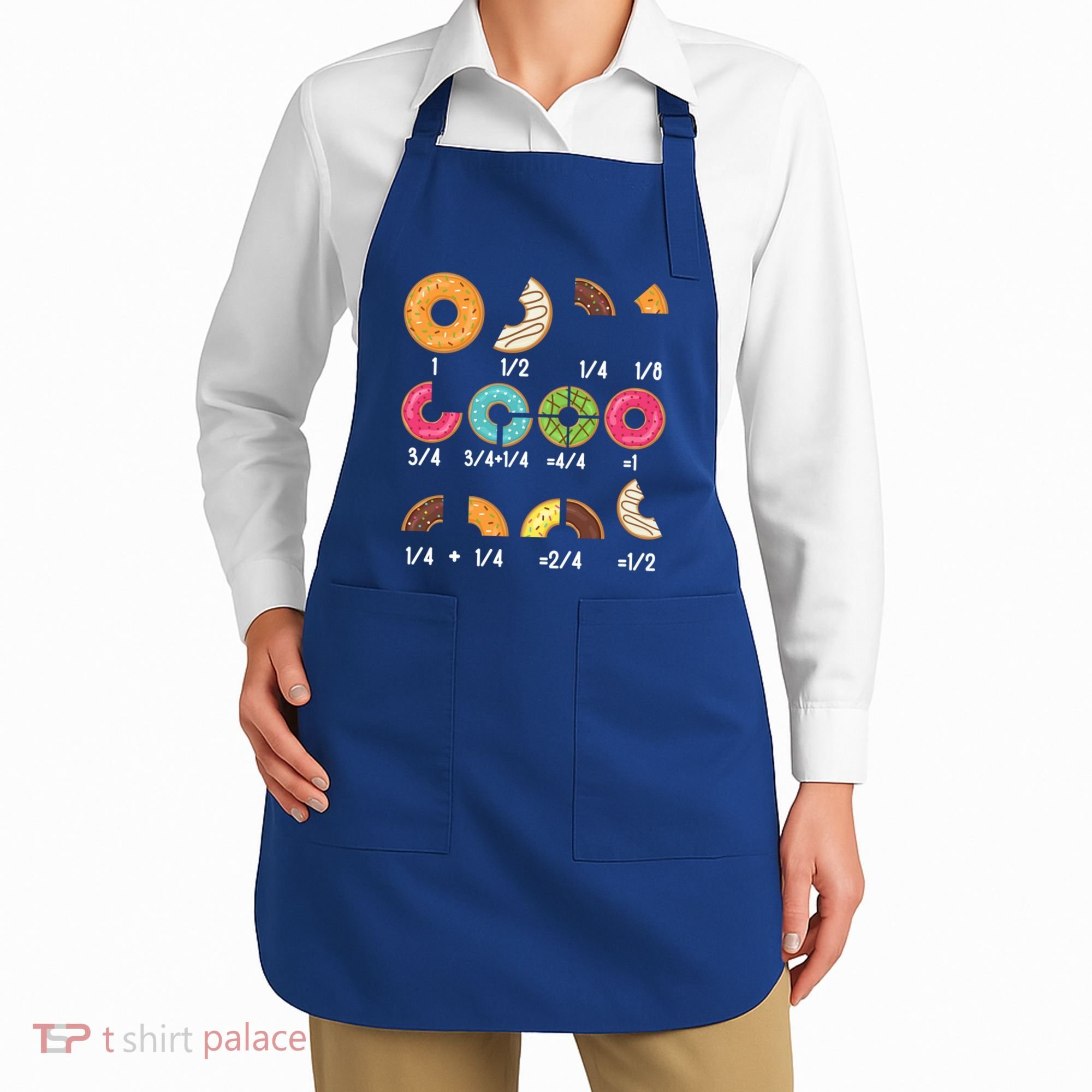 Donut Fraction Math Teachers Back To School Educational Gift Apron