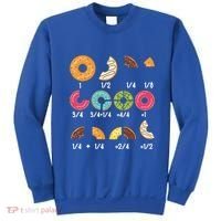 Donut Fraction Math Teachers Back To School Educational Gift Sweatshirt thumb 0