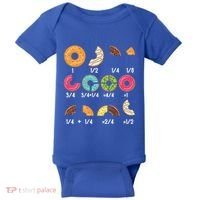 Donut Fraction Math Teachers Back To School Educational Gift Baby Bodysuit thumb 0