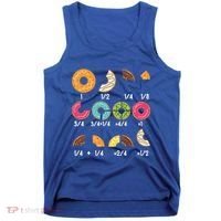 Donut Fraction Math Teachers Back To School Educational Gift Tank Top thumb 0