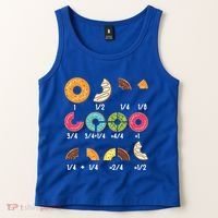 Donut Fraction Math Teachers Back To School Educational Gift Tank Top thumb 2