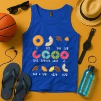 Donut Fraction Math Teachers Back To School Educational Gift Tank Top thumb 4