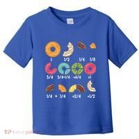 Donut Fraction Math Teachers Back To School Educational Gift Toddler T-Shirt thumb 0