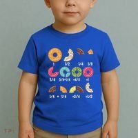 Donut Fraction Math Teachers Back To School Educational Gift Toddler T-Shirt thumb 2