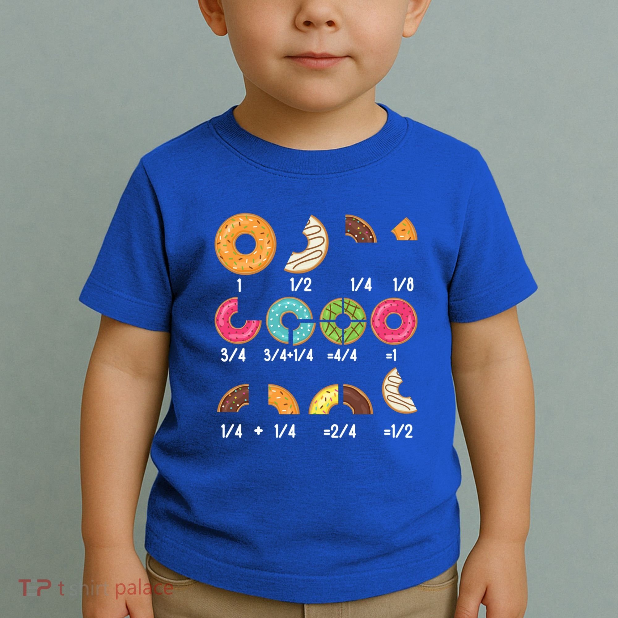 Donut Fraction Math Teachers Back To School Educational Gift Toddler T-Shirt
