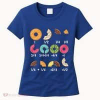 Donut Fraction Math Teachers Back To School Educational Gift Women's T-Shirt thumb 0