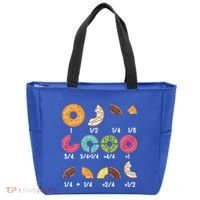 Donut Fraction Math Teachers Back To School Educational Gift Tote Bag thumb 0