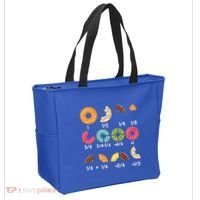 Donut Fraction Math Teachers Back To School Educational Gift Tote Bag thumb 2