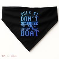 Dont Fall Off Dragon Boat Racing Lover Boats Racer Boating Great Gift USA-Made Doggie Bandana thumb 0