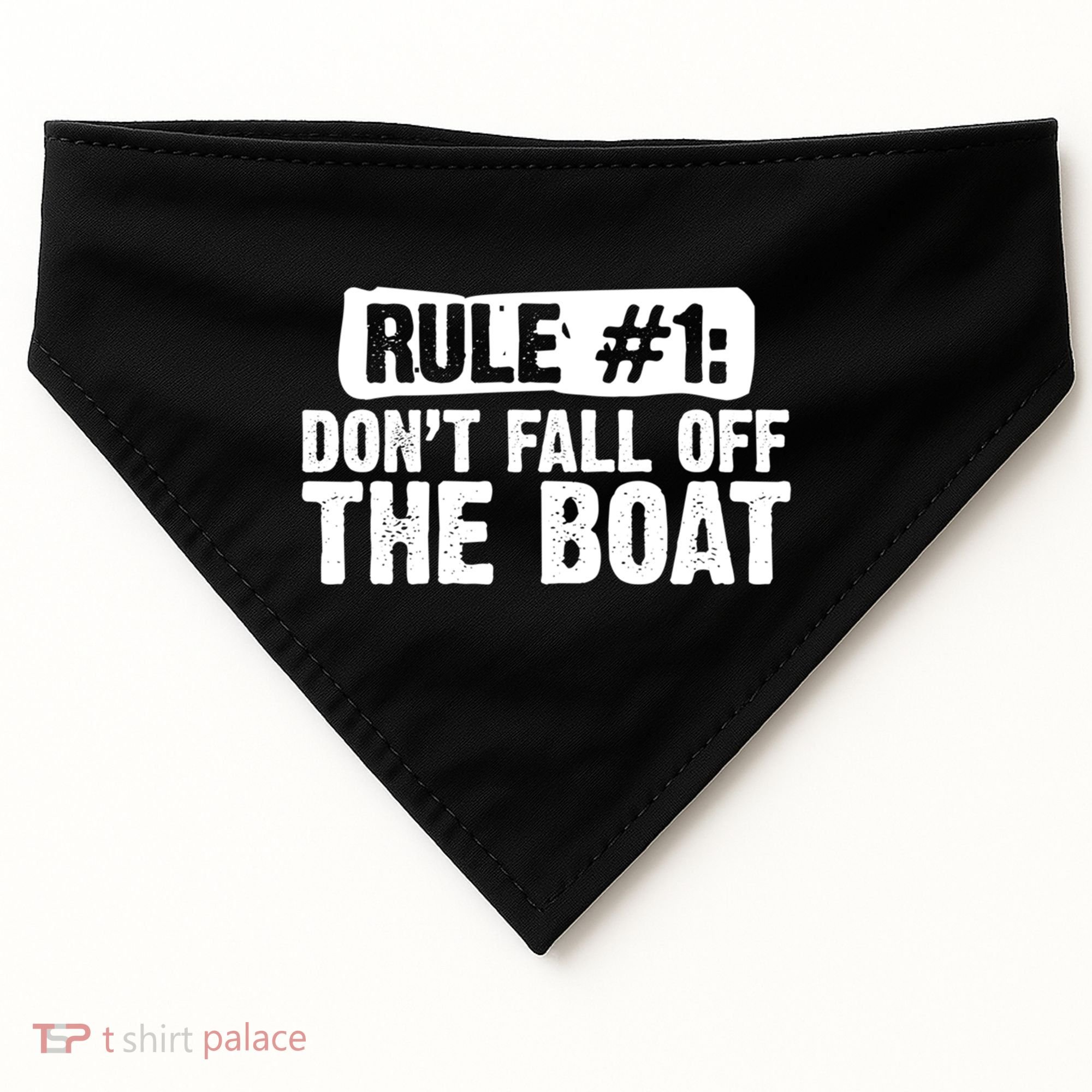 Dont Fall Off The Boat Cruise Sailing Captains Gift USA-Made Doggie Bandana