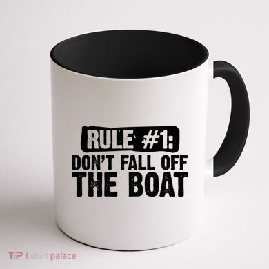 Dont Fall Off The Boat Cruise Sailing Captains Gift Coffee Mug back