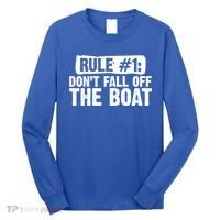Dont Fall Off The Boat Cruise Sailing Captains Gift Long Sleeve Shirt thumb 0