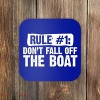 Dont Fall Off The Boat Cruise Sailing Captains Gift Coaster thumb 0