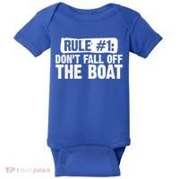 Dont Fall Off The Boat Cruise Sailing Captains Gift Baby Bodysuit thumb 0