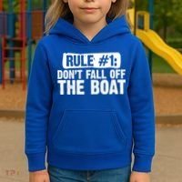 Dont Fall Off The Boat Cruise Sailing Captains Gift Kids Hoodie thumb 3